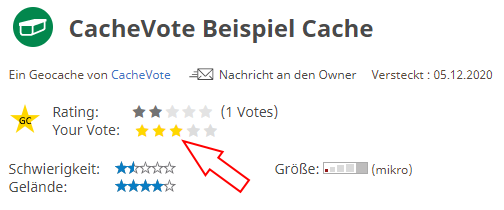 vote on cache site